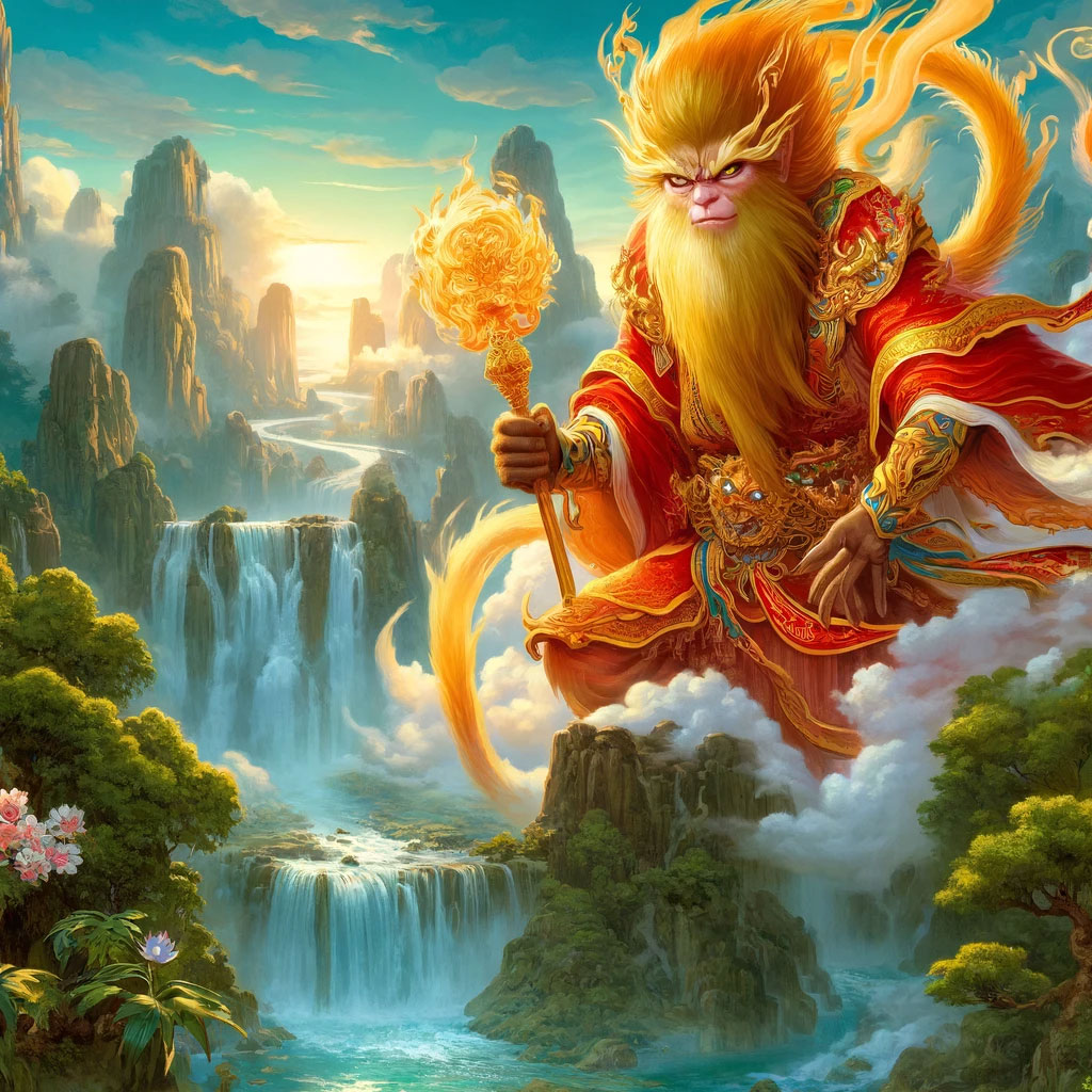 AI-generated image of the monkey king