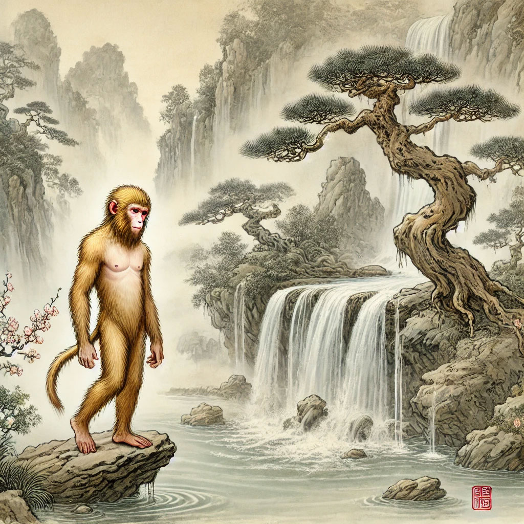 AI-generated image of the monkey king