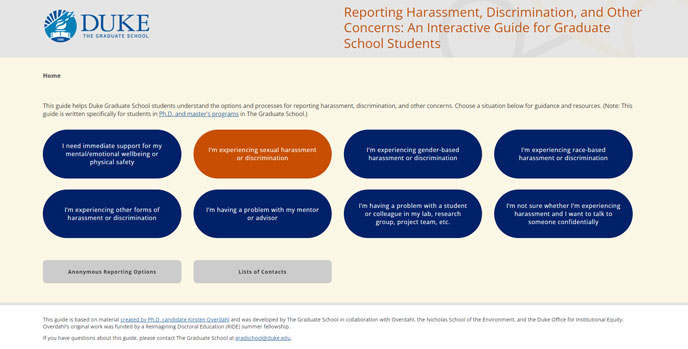 Guide to Report Harassment